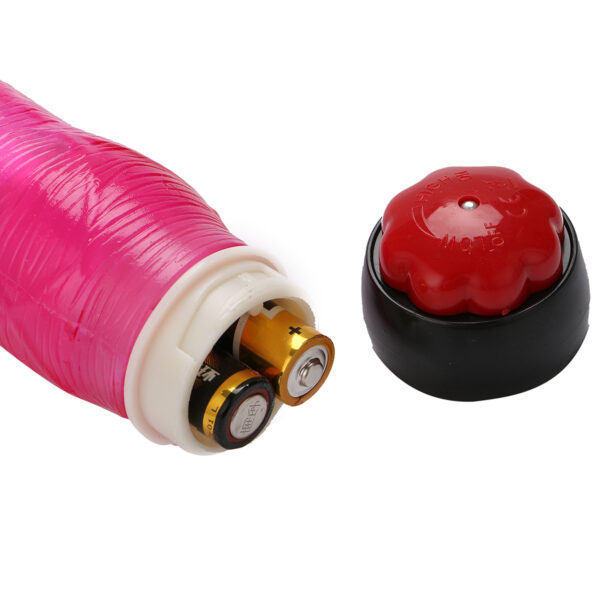 Yiwu Love 21 Cm. Ultra Lüx Doku Titreşimli Kırmızı Jel Vibratör - Görsel 7