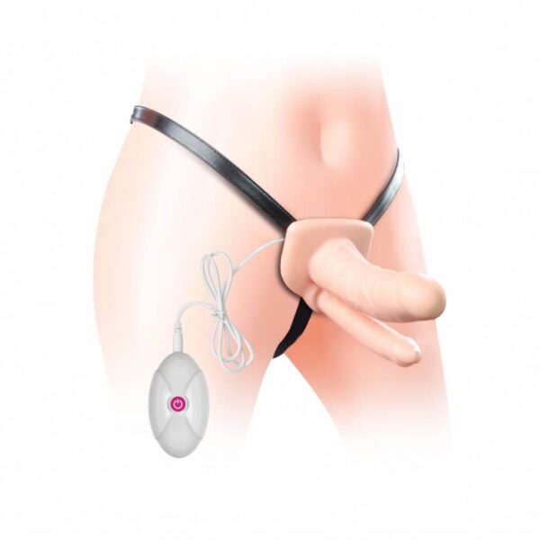 Dr.Love İçi Boş Belden Bağlamalı Çift Zevk Yarı Realistik Penis     ''Retardex Genital Bölge Koku Giderici Hediyeli'' - Görsel 2