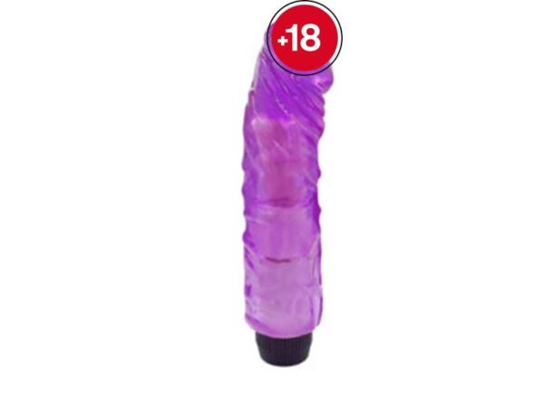 G-Spot Realistik Renkli Motorlu Vibratör (Jelly Mor)     ''Retardex Genital Bölge Koku Giderici Hediyeli''