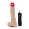 DİLDO Süper Realistik Motorlu Vantuzlu Damarlı Vibratör     ''Retardex Genital Bölge Koku Giderici Hediyeli''