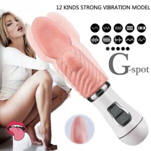 USB Şarjlı 12 Farklı Titreşim Seçenekli Klitoris Uyarıcı Ultra Lux Dil Vibratör