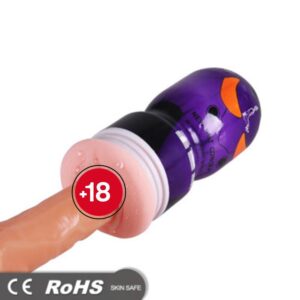 ROHS Dokunmatik Realistik Dokulu Erkek Masturbatör (Siyah&Mor)