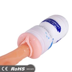 ROHS Dokunmatik Realistik Dokulu Erkek Masturbatör (Mavi&Beyaz)