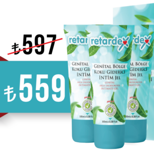 RETARDEX Genital Bölge Koku Giderici İntim Jel 3x100ml. (pH 4.2)