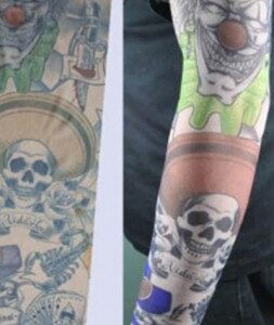 Tattoo Paylaço Kuru Kafa Motifli Giyilebilir Dövme