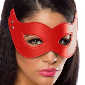 Merry See Kırmızı Deri Maske