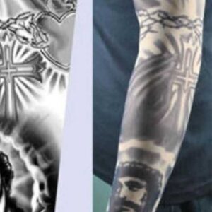 Tattoo Haç Motifli Giyilebilir Dövme