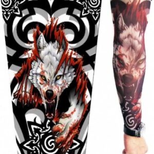 Tattoo Kurt Fügürlü Giyilebilir Dövme