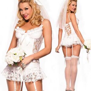 Merry See Fantazi Gelin Kostümü + ÇORAP HEDİYELİ