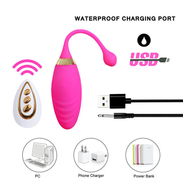 Yiwu Love 17 Cm. - USB Şarjlı - 10 Farklı Titreşim Modlu - Uzaktan Kumandalı - Klitoris Uyarıcılı - Teknolojik Vibratör - Görsel 3